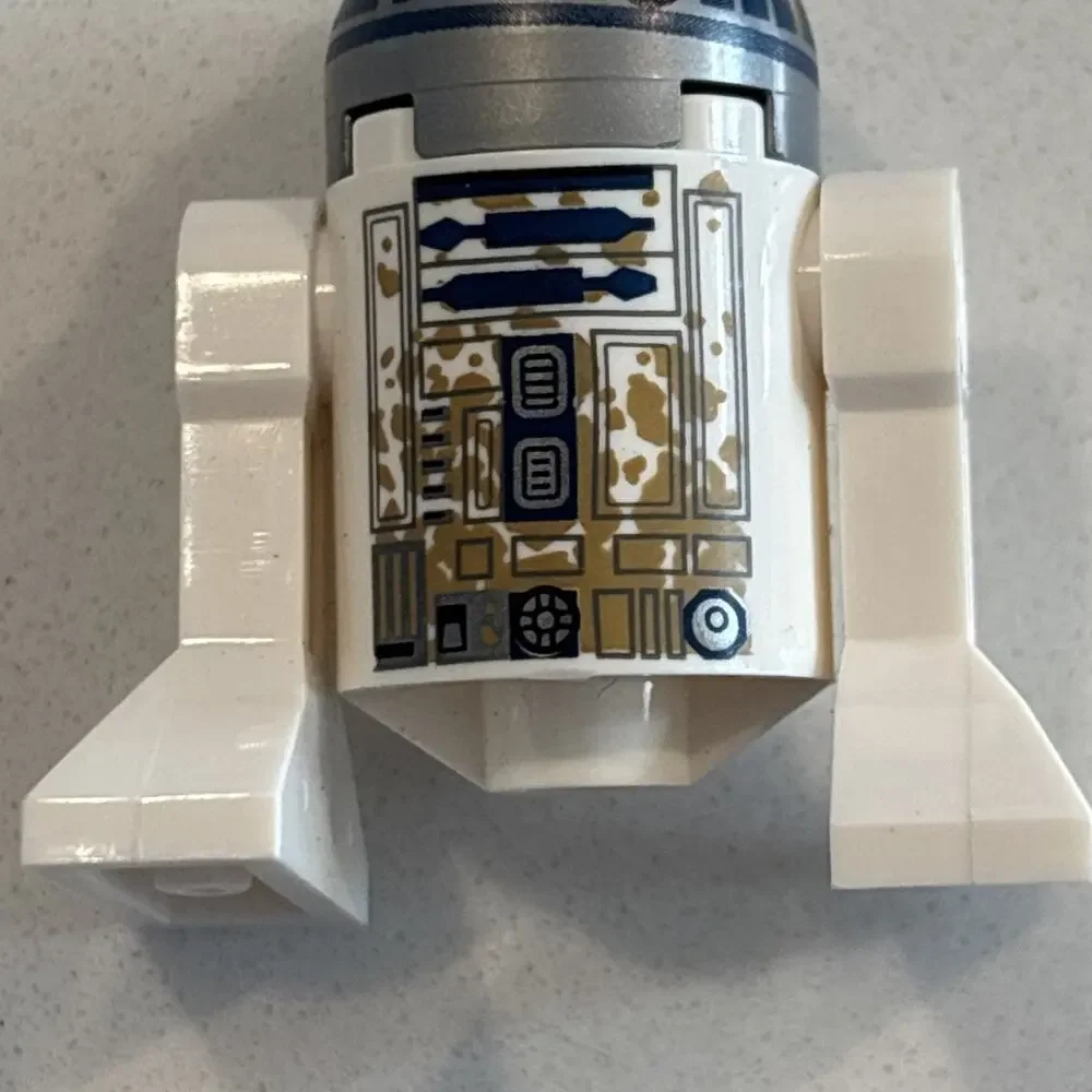 Lego Astromech Droid R2-D2 Minifigure #sw0908 Dirt Stains On Front Set #75208